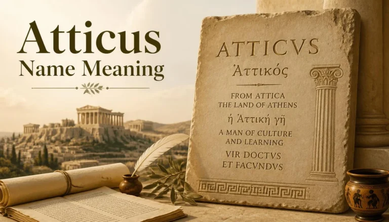 Atticus Name Meaning