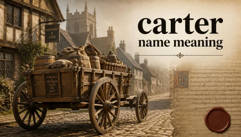 Carter Name Meaning