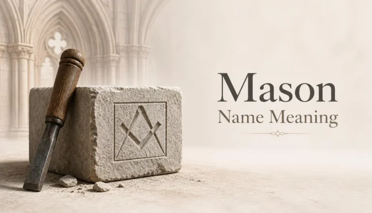 Mason Name Meaning