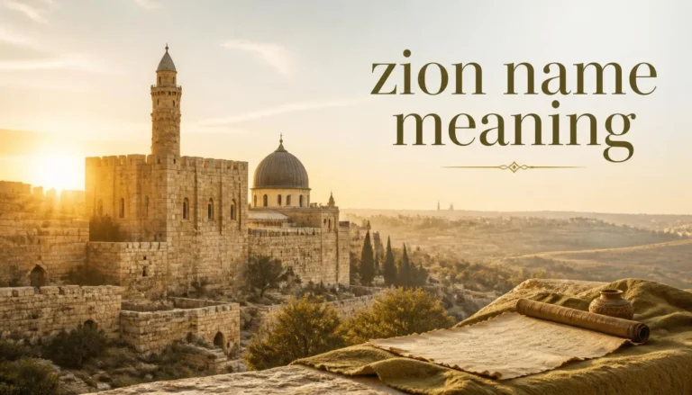 Zion Name Meaning