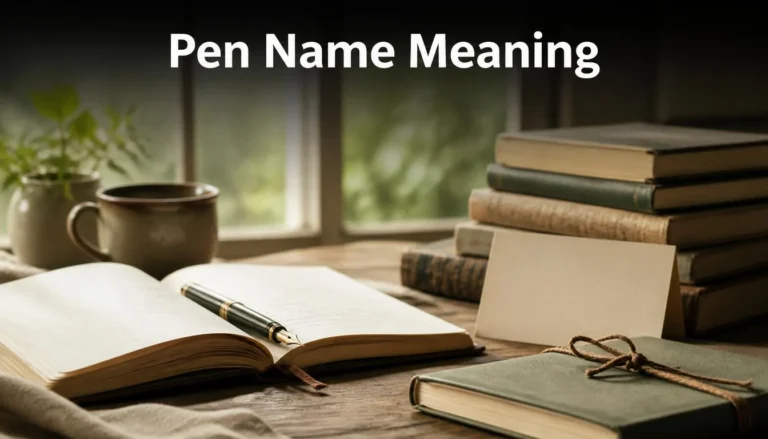 Pen Name Meaning
